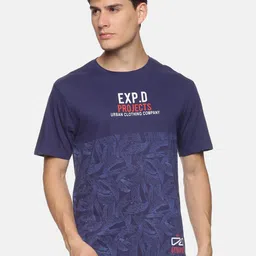 bollti Abstract Printed Round Neck Short Sleeves Pure Cotton T-shirt-image-11