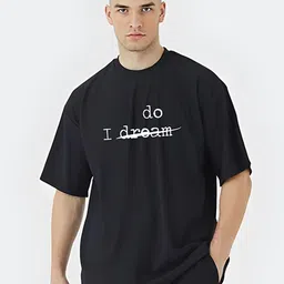 Stitchmeashirt Men Activchill Typography Printed Pure Cotton Relaxed Fit T-shirt-picture-35