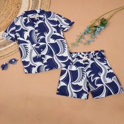 The Lion and The Fish Boys Printed Shirt With Shorts Clothing Set-image-42