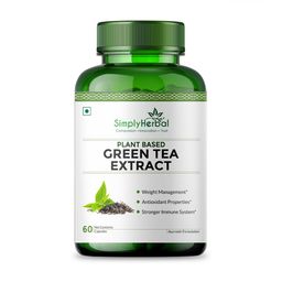 Simply Herbal Green Tea Extract Capsules For Fat Loss & Stronger Immunity - 60 Capsules-image-3