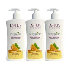 Lotus Herbals WhiteGlow Set Of 3 Vitamin C Deep Moisture Hand & Body Lotion -270ml Each-14