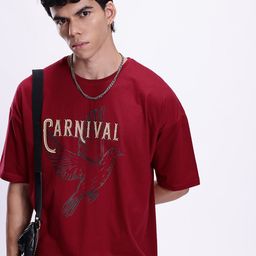 Kook N Keech Typography Printed Oversized T-shirt-image-99