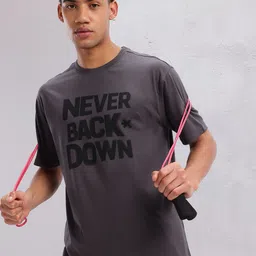 HRX by Hrithik Roshan Typography Printed Relaxed Fit Training T-shirt-image-5