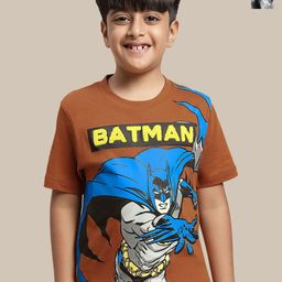 Kids Ville Boys Pack of 2 Dc Comics Printed Pure Cotton Round Neck Tshirts-image-29