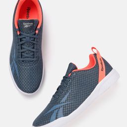 Reebok Men Woven Design Motion Pulse Walking Shoes with Brand Logo Detail-24