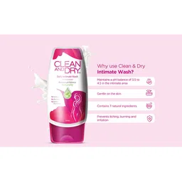 CLEAN AND DRY Set of 2 Naturally 24 Hours Freshness Daily Intimate Wash - 190 ml Each image 5