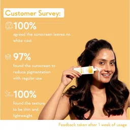 WishCare Vitamin C Pure Glow Milk SPF50 Ultralight Sunscreen with Kojic Acid - 50 ml image 3
