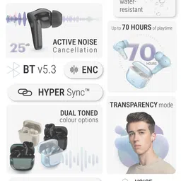 NOISE Buds VS102 Pro Truly Wireless Earbuds with 25dB ANC and 70hrs Playtime image 5