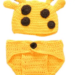 Babymoon Infants Set of 2 Giraffe Photography Crochet Woolen Costume-10