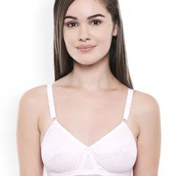 Bodycare Beige & White Self Design Non-Wired Non Padded Everyday Bra image 5