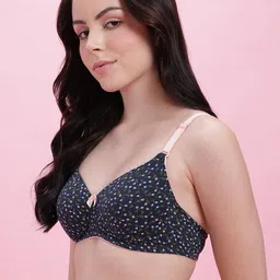 DressBerry Floral Printed Medium Coverage Lightly Padded Non-Wired Bra DRM-DB-MK40A image 4