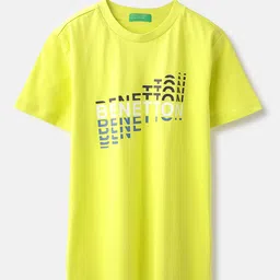 United Colors of Benetton Boy Printed Round Neck Pure Cotton T-shirt-image-57