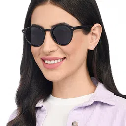 Vincent Chase by Lenskart Brown Polarised & UV Protected Round Sunglasses image 5