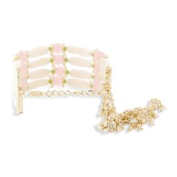 Zaveri Pearls Gold-Plated Artificial Beads Beaded Multistrand Bracelet image 3