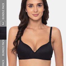 KOMLI Heavily Padded Non-Wired All Day Comfort Cotton Balconette Bra-image-14