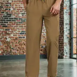 Shein Full Length Buttoned Ankle Straight Fit Trousers with Pockets-image-91