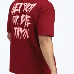 Shein Drop Shoulder Typographic Back Print Crew Tshirt-image-117