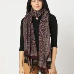 Printed Stole with Tassels-image-13