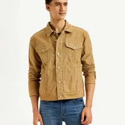 Men Regular Fit Trucker Jacket-picture-35