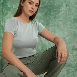 Round-Neck Pullover with Ribbed Hems-image-21