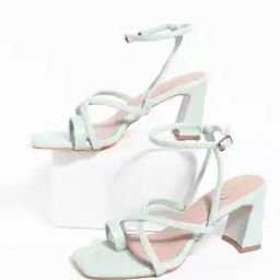 Strappy Chunky Heels with Ankle Strap-image-31