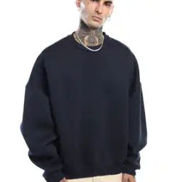 Men Heavyweight Extreme Oversized Fit Scuba Sweatshirt-image-11