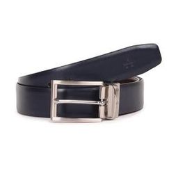 Men Reversible Belt with Buckle Closure-image-40