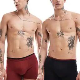 Men Pack of 2 Trunks with Elasticated Waist-picture-38