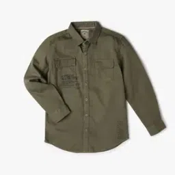 Denim Shirt with Patch Pocket-image-92