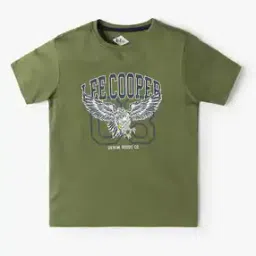 Boys Printed Relaxed Fit Crew-Neck T-Shirt-image-56