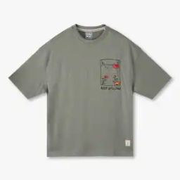 Boys Floral Embroidered Loose Fit Crew-Neck T-Shirt-picture-18