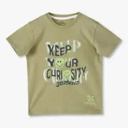 Boys Typographic Print Print Crew-Neck T-Shirt-image-13