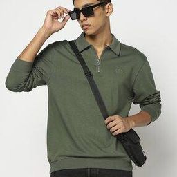 Solid Loose Fit Polo T-Shirt-image-24