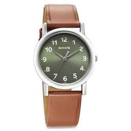 Men Water-Resistant Analogue Watch-NT7987SL04W-29
