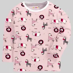KUCHIPOO Kids Multicoloured & xiketic 5 Printed Pure Cotton T-shirt image 3