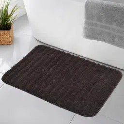 maa home concept Brown Solid Microfiber 20X32 Inches Anti Skid Door Mats-picture-21
