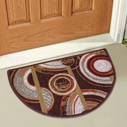 status Brown Abstract Polyester 15 x 23 Inches Anti Skid Door Mat-picture-48