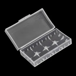 Transparent Waterproof 2 x 18650 Battery Portable Clear Plastic Storage Box (Pack of 2)-18