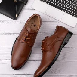INVICTUS Men Perforated Formal Derbys-picture-58
