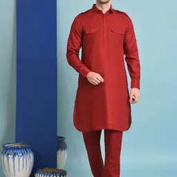 Vgyaan Pathani Kurta with Pyjamas-picture-40