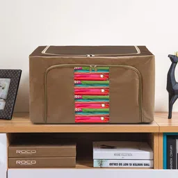 Kuber Industries Brown Solid Storage Organiser-13