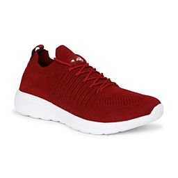 JQR Men MOJ 402 Maroon Mesh Running Shoes-39