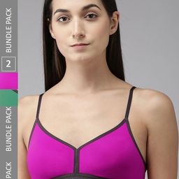 PIBU Pack Of 2 Full Coverage Seamless MInimizer Bra-56