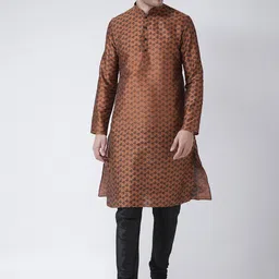 DEYANN Men Floral Printed Kurta with Churidar-picture-24