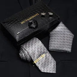 MUTAQINOTI Men Necktie Accessory Gift Set-image-98