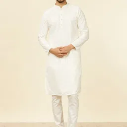 Manyavar Men Regular Kurta with Pyjamas image 1