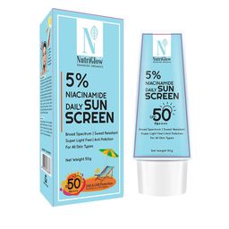 Nutriglow Advanced Organics 5% Niacinamide Daily Sunscreen SPF50 PA++++ - 50g-1