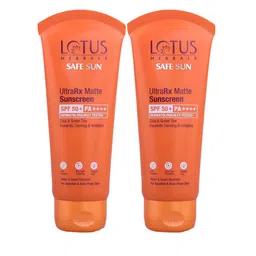 Lotus Herbals Safe Sun Set of 2 UltraRx SPF50+ PA++++ Matte Sunscreen with Cica - 50g each-26