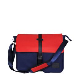 Alvaro Castagnino Men Blue & Red Colourblocked Messenger Bag-image-79