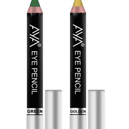 AYA Set of 2 Eye Liner Kajal - Green and Golden-52